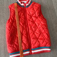 Gilet 24 mesi bimbo Blukids rosso trapuntato
