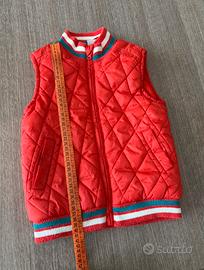 Gilet 24 mesi bimbo Blukids rosso trapuntato