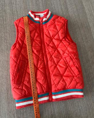Gilet 24 mesi bimbo Blukids rosso trapuntato