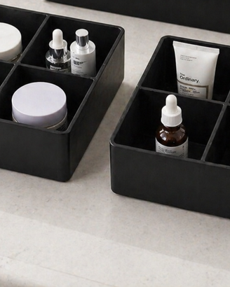 Set di 3 organizer a vassoio AnordnaMest Ikea nero