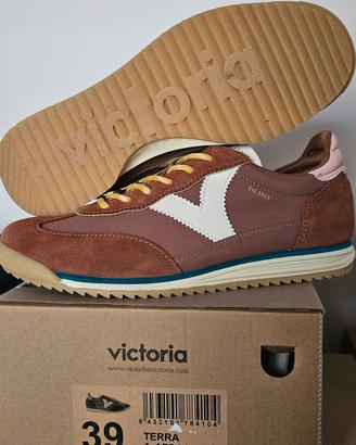 Sneakers Victoria nuove 39 colore terra