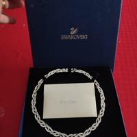 Swarovski originale girocollo curled argento 