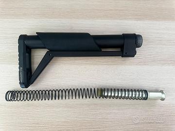 Calcio Fisso Toni System 9" Nero AR-15 Caccia