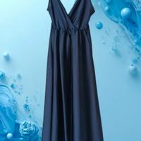 abito sottoveste blu notte