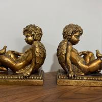 Reggilibri angioletti dorati