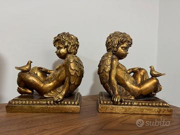 Reggilibri angioletti dorati