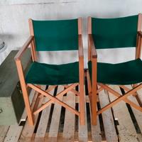 Coppia Sedie Da Bar Stile Regista Birra San Miguel