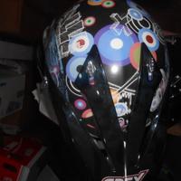 CASCO CROSS SERIGRAFATO GREX\NOLAN 100%ITALY NUOVO