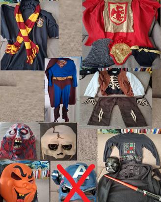 Set di 9 travestimenti Carnevale  Giocati ma in bu