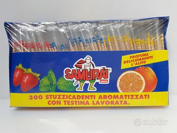 Rara confezione samurai stuzzicadenti aromatizzati