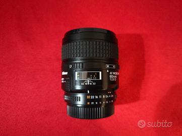 Nikon AF Micro NIKKOR 60mm f2.8  D