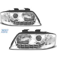 FARI PER AUDI A6 4B 01-04 LUCE DIURNA A LED FONDO 