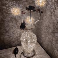 lampada da tavolo filo di metallo 