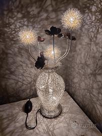 lampada da tavolo filo di metallo 