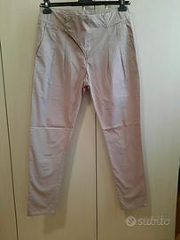 Pantaloni beige/nocciola cotone TG42 Silvian Heach