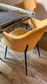 Set 4 sedie Kave Home velluto