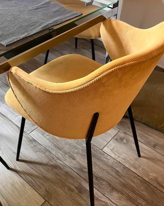 Set 4 sedie Kave Home velluto