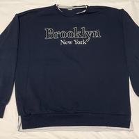 Felpa blu senza cappuccio, piazzaitalia: Taglia S