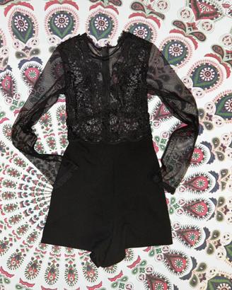 Tuta pantalone corto