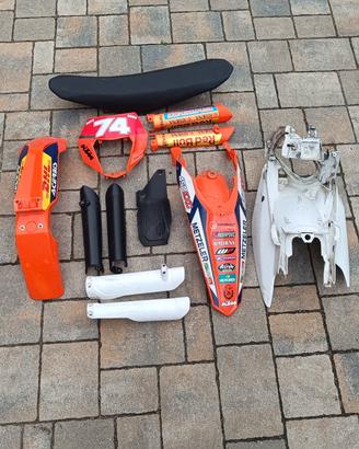 sella e carene KTM exc 450 f 2016