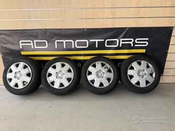 4 Cerchi Ferro Originali Audi 16" 5x112 ET39 + Go