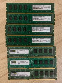 Lotto 7x RAM DDR3 / DDR3L 2GB