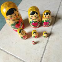 Matrioska Russa Vintage Semenov-Set 7 Pezzi 