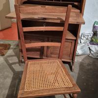 Sedia in rovere vintage