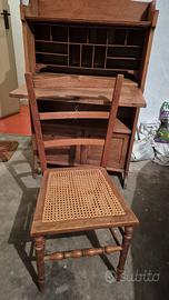 Sedia in rovere vintage