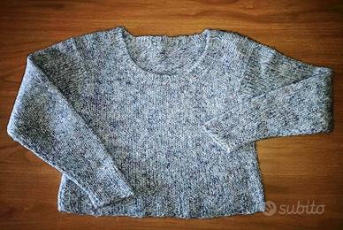 MAGLIONE CORTO A TRAMA MELANGE  *NUOVO*