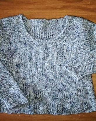 MAGLIONE CORTO A TRAMA MELANGE  *NUOVO*