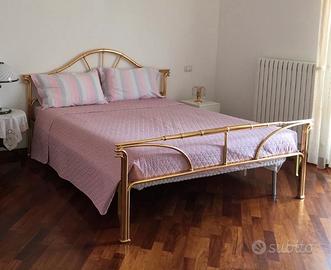 Letto matrimoniale in OTTONE + rete
