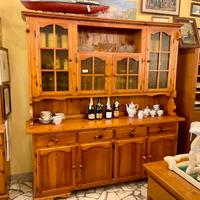 vetrina in legno massello 200x45 h210 circa