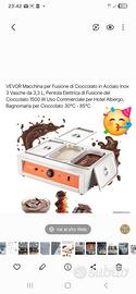 macchina sciogli cioccolata 3 vasche