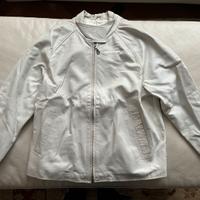 Giubbotto vera pelle nappa bianco indossato poco