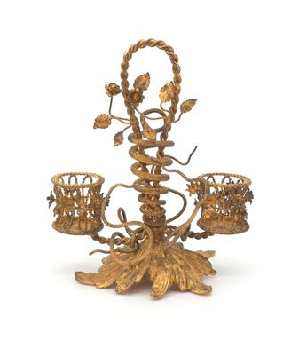 Porta Stuzzicadenti Antico Bronzo Serpenti 800 XIX