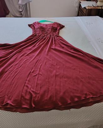 abito da cerimonia da sera Borgogna 