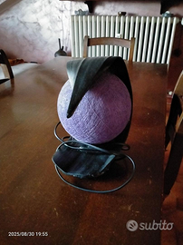 Lampada decorativa artigianale con filo