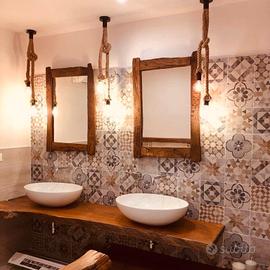 TOP BAGNO, TAVOLI, MENSOLE IN LEGNO MASSEL
