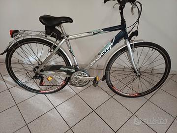 bicicletta uomo tutta in alluminio, cambio shimano