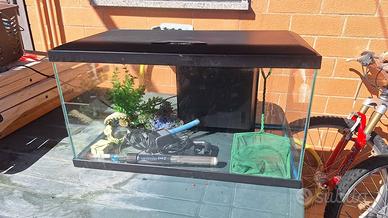 Acquario completo "ciano aqua 60 led" da 60 litri
