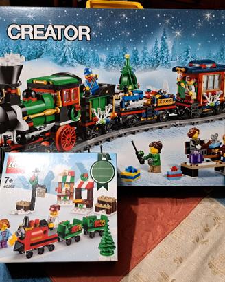 Lego 10254 Winter train + 40262 minitreno
