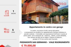 Appartamento in centro , piccola palazzina+garage