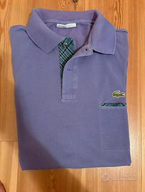 Polo viola lacoste uomo