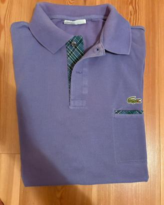 Polo viola lacoste uomo