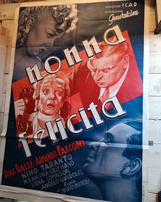 Manifesto cinema "NONNA FELICITA" Mario Mattioli 