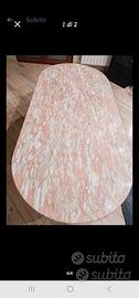 tavolo vintage marmo rosa Norvegiese