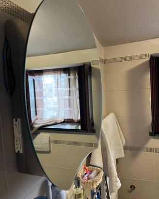 Specchio contenitore bagno