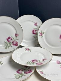 Set 6 Piatti Piani Vintage Richard Ginori
