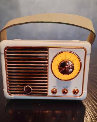Cassa Bluetooth Portatile Stile Radio Vintage JMMO